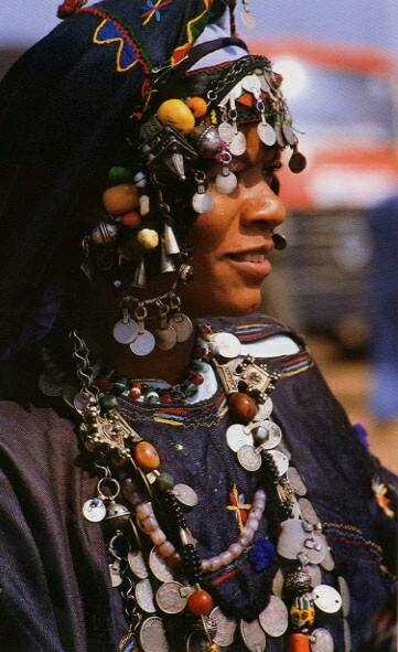 Amazigh woman traditional costume jewelry Souss Morocco