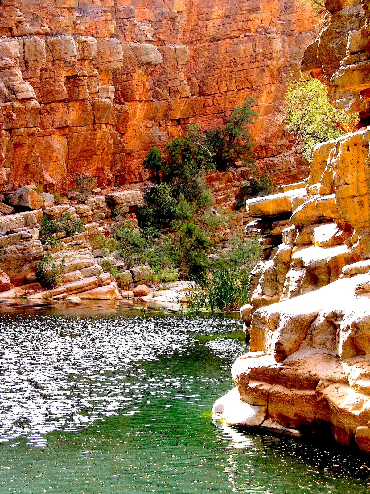Paradise Valley Agadir emerald pool red rock walls Morocco nature